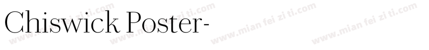 Chiswick Poster字体转换